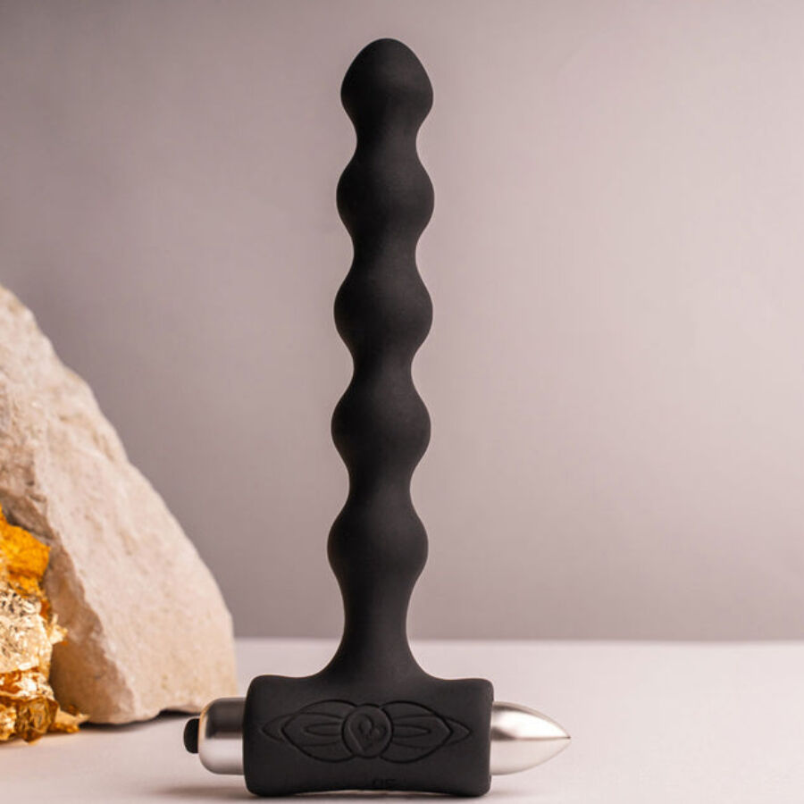 Rocks- Off - Petite Sensations Pearls Plug Anal Vibrador Negro 9 Rocks- Off - Petite Sensations Pearls Plug Anal Vibrador Negro - Imagen 9