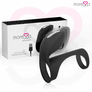 Moressa - Brandon Potente Anillo Vibrador Con Funda De Engrosamiento Masculino