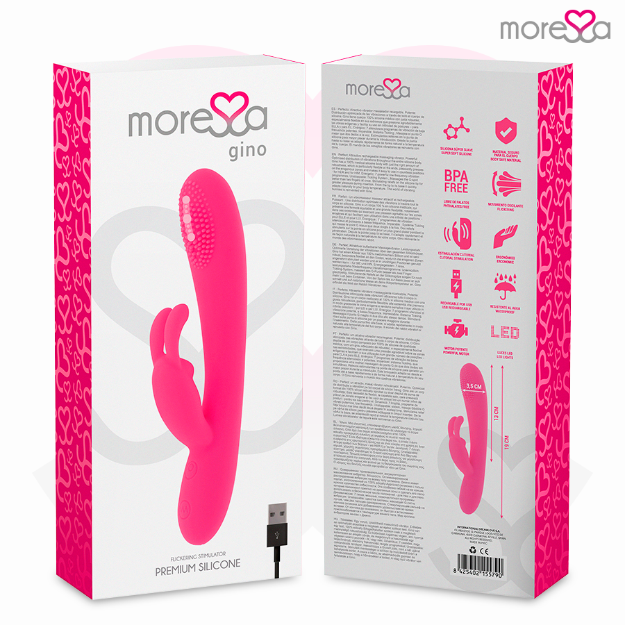 Moressa - Gino Tickling Vaginal Premium Silicone Recargable 8 Moressa - Gino Tickling Vaginal Premium Silicone Recargable - Imagen 8