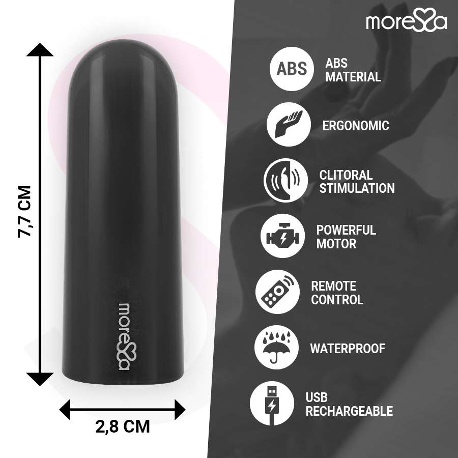 Moressa - Nix Potente Vibrador Multi Juegos Control Remoto Negro 4 Moressa - Nix Potente Vibrador Multi Juegos Control Remoto Negro - Imagen 4