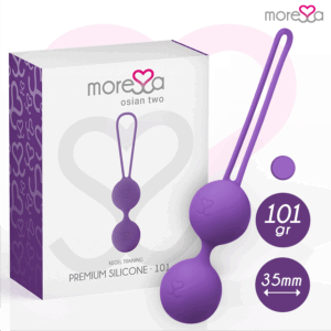 Moressa - Osian Two Entrenamiento Suelo Pelvico 101gr Premium Silicona Lila