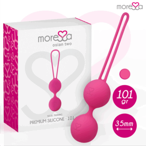 Moressa - Osian Two Entrenamiento Suelo Pelvico 101gr Premium Silicona Rosa