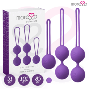 Moressa - Osian Set Osian One; 51 Gr / Osian Two; 101 Gr / Osian Three 85 Gr Premium Silicona Lila