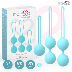 Moressa - Osian Set Osian One; 51 Gr / Osian Two; 101 Gr / Osian Three 85 Gr Premium Silicona Turquesa