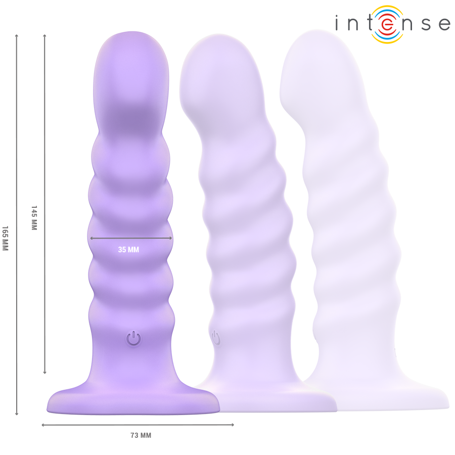 Intense - Brenda Vibrador Talla M Diseño En Espiral 10 Vibraciones Morado Control Remoto 2 Intense - Brenda Vibrador Talla M Diseño En Espiral 10 Vibraciones Morado Control Remoto - Imagen 2