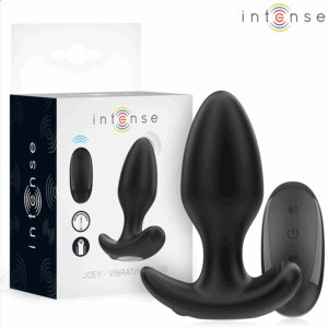 Intense - Joey Plug Anal 10 Vibraciones Negro Control Remoto