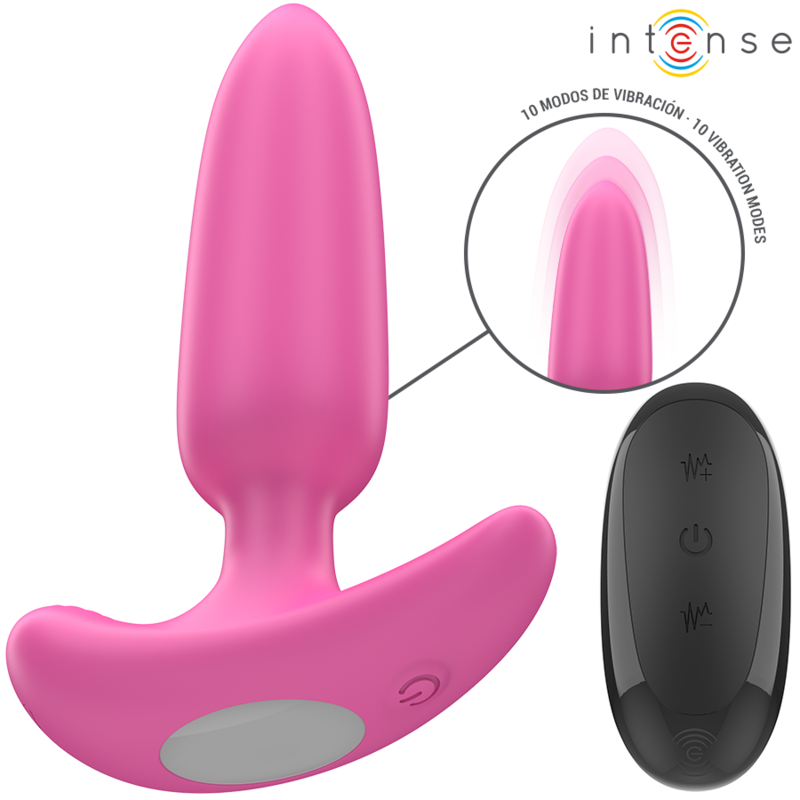 Intense - Ross Plug Anal 10 Vibraciones Rosa Control Remoto 2 Intense - Ross Plug Anal 10 Vibraciones Rosa Control Remoto - Imagen 2
