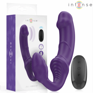 Intense - Jill Vibrador Doble 20 Cm Violeta Control Remoto