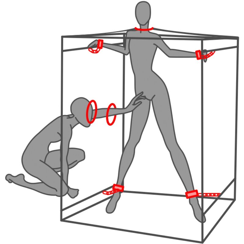 Secret Dome - Kink Club Cabina Scandale Negro &Amp; Rojo 5 Secret Dome - Kink Club Cabina Scandale Negro &Amp; Rojo - Imagen 5