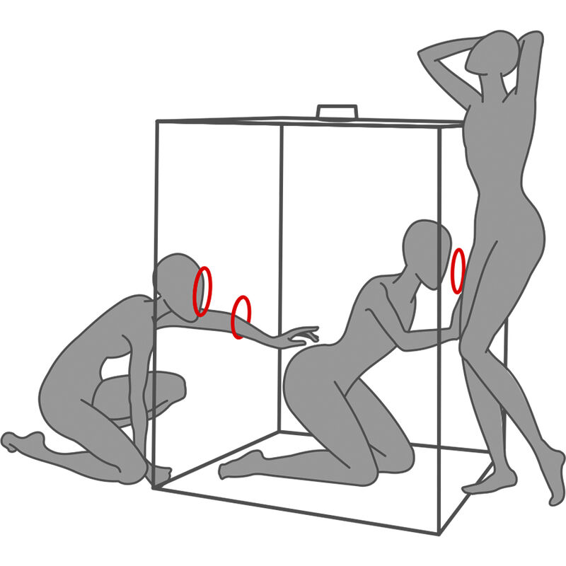 Secret Dome - Kink Club Cabina Scandale Negro &Amp; Rojo 7 Secret Dome - Kink Club Cabina Scandale Negro &Amp; Rojo - Imagen 7