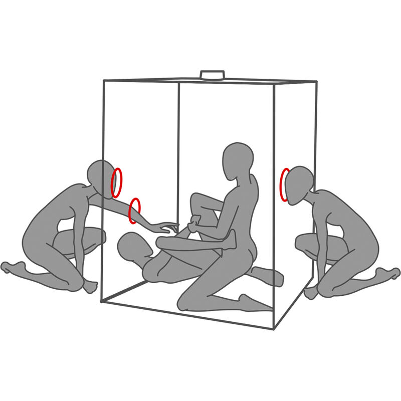 Secret Dome - Kink Club Cabina Scandale Negro &Amp; Rojo 6 Secret Dome - Kink Club Cabina Scandale Negro &Amp; Rojo - Imagen 6