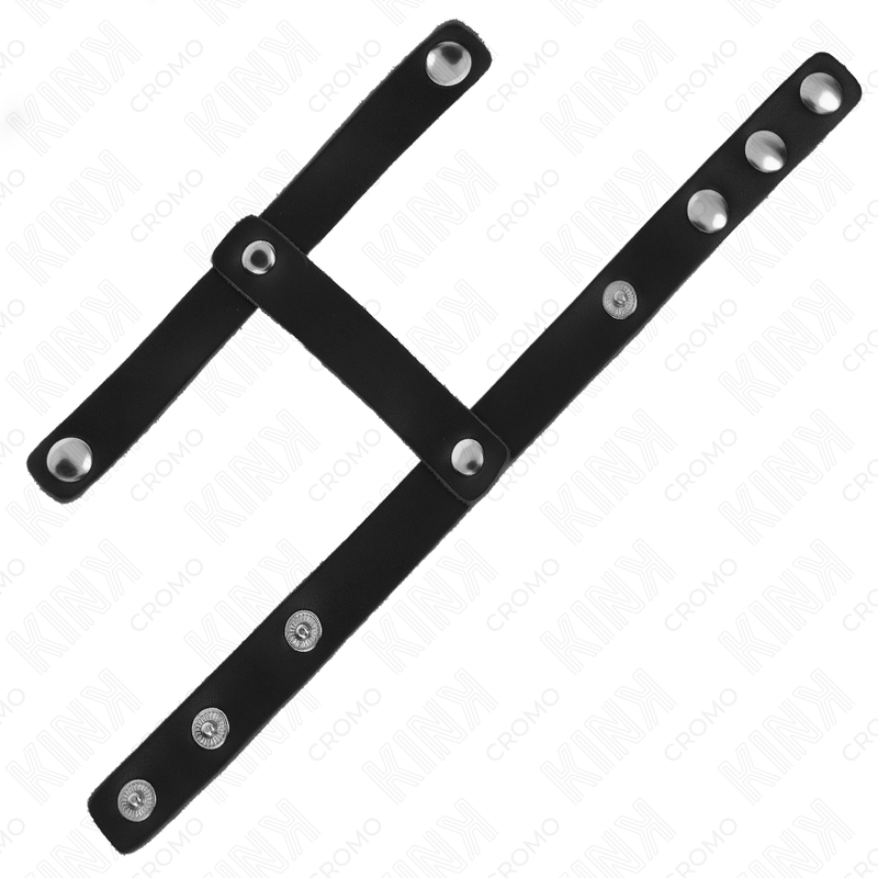 Kink - Anillo Pene Y Correa Divisora De Bolas Cuero Ajustable 4 Kink - Anillo Pene Y Correa Divisora De Bolas Cuero Ajustable - Imagen 4