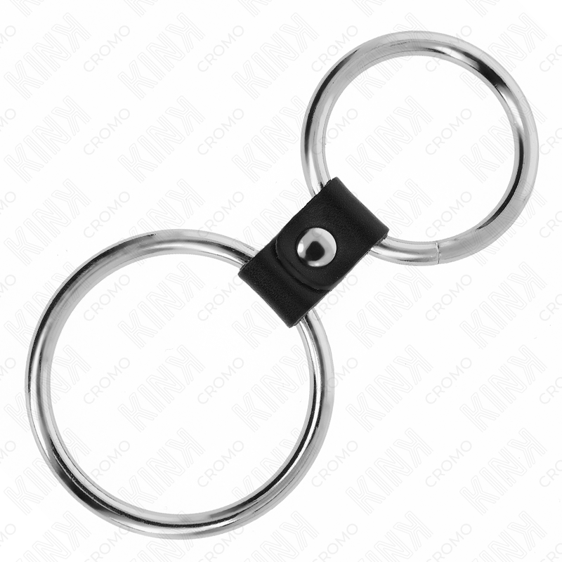 Kink - Anillo Pene Doble Metal 3.7 Cm A 5 Cm Conectados Por Correa Polipiel Modelo 1 4 Kink - Anillo Pene Doble Metal 3.7 Cm A 5 Cm Conectados Por Correa Polipiel Modelo 1 - Imagen 4