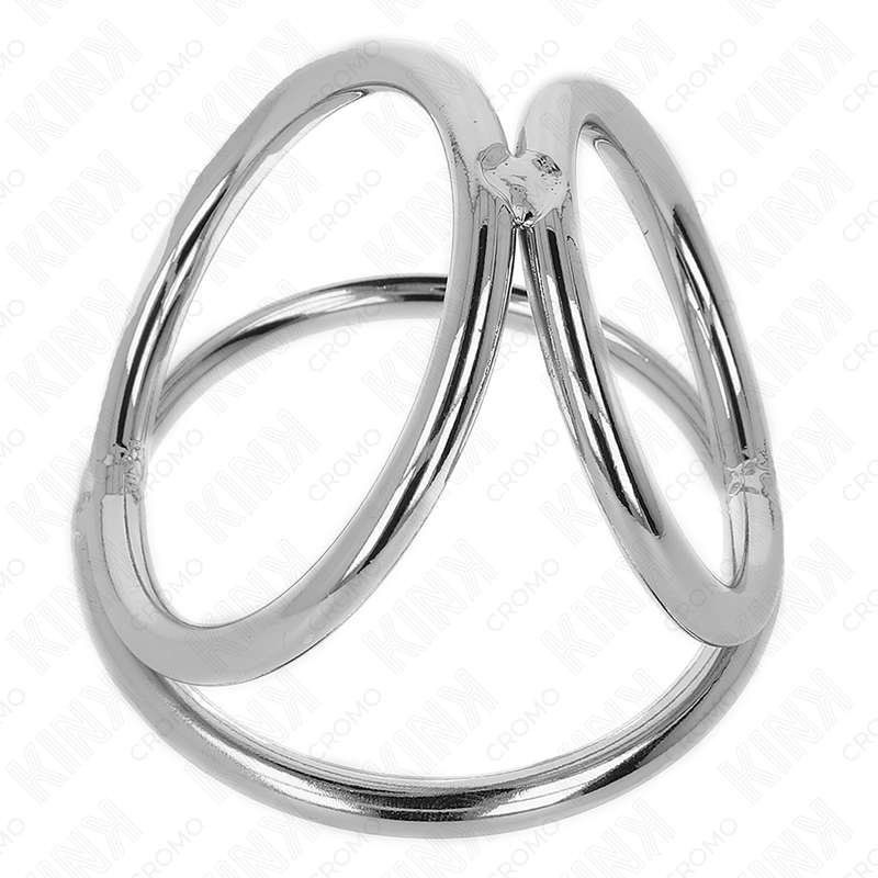 Kink - Anillo Pene Triple Metal Cromado 3.2 Cm A 4.5 Cm 5 Kink - Anillo Pene Triple Metal Cromado 3.2 Cm A 4.5 Cm - Imagen 5
