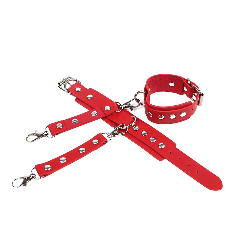 Subblime - 953706 Esposas Con Cinturón Bondage Rojo Talla Única 5 Subblime - 953706 Esposas Con Cinturón Bondage Rojo Talla Única - Imagen 5