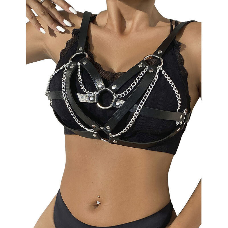 Subblime - 953713 Cinturón De Bondage Punk Hebilla Metal Negro Talla Única 2 Subblime - 953713 Cinturón De Bondage Punk Hebilla Metal Negro Talla Única - Imagen 2