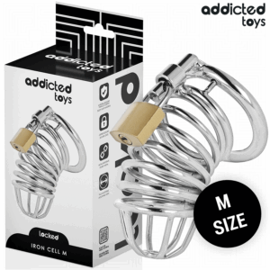 Addicted Toys Locked - Iron Cell Jaula Para Pene De Metal Talla M
