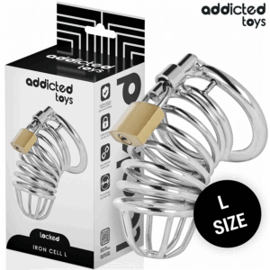 Addicted Toys Locked - Iron Cell Jaula Para Pene De Metal 5 Cm Talla L