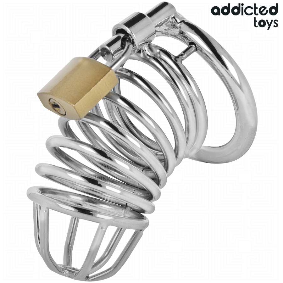 Addicted Toys Locked - Iron Cell Jaula Para Pene De Metal 5 Cm Talla L 2 Addicted Toys Locked - Iron Cell Jaula Para Pene De Metal 5 Cm Talla L - Imagen 2