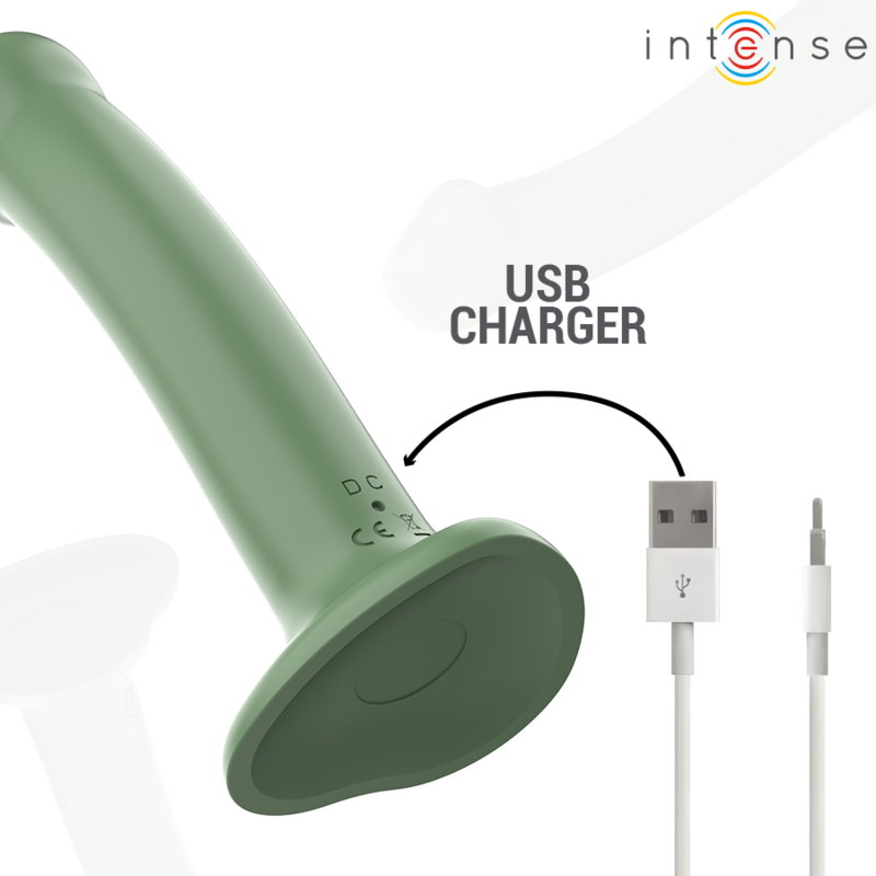 Intense - Becca Vibrador Con Ventosa 10 Vibraciones Verde Control Remoto 7 Intense - Becca Vibrador Con Ventosa 10 Vibraciones Verde Control Remoto - Imagen 7