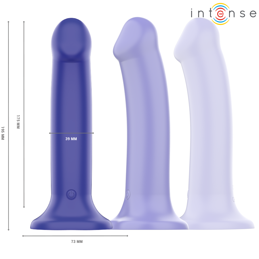 Intense - Victoria Vibrador Con Ventosa 10 Vibraciones Azul Oscuro Control Remoto 3 Intense - Victoria Vibrador Con Ventosa 10 Vibraciones Azul Oscuro Control Remoto - Imagen 3