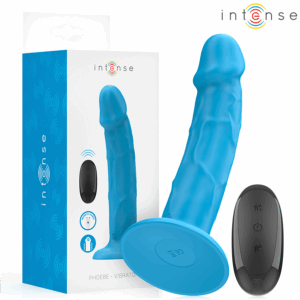 Intense - Phoebe Vibrador RealÍstico 10 Vibraciones Azul Control Remoto