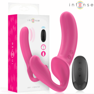 Intense - Amy Vibrador Doble 20 Cm Rosa Control Remoto