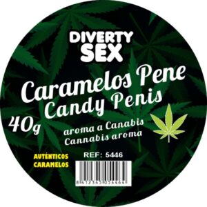 Diablo Goloso - 20 Caramelos Pene Aroma Cannabis