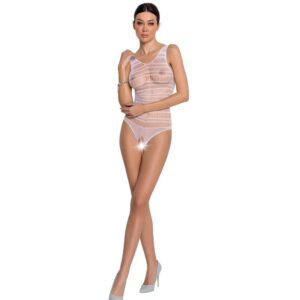 Passion - Woman Bs086 Bodystocking Blanco