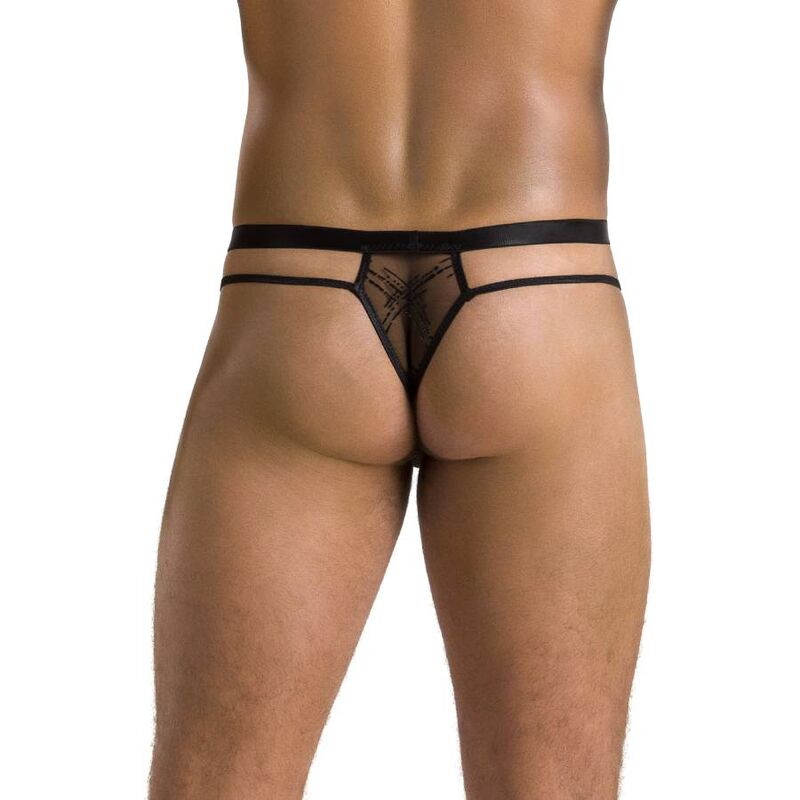 Passion - 029 Tanga Collin Negro 4 Passion - 029 Tanga Collin Negro - Imagen 4