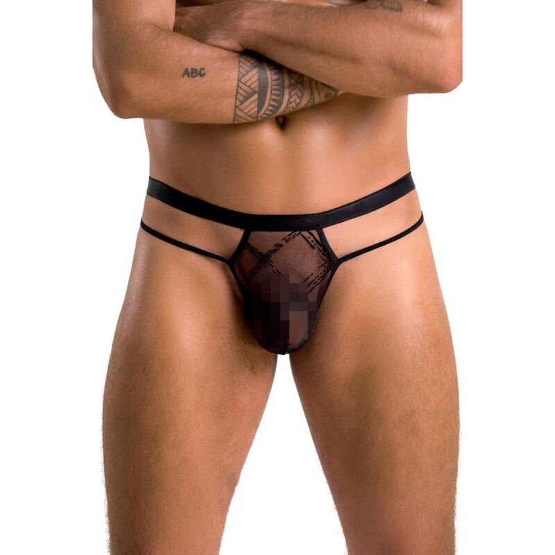 Passion - 029 Tanga Collin Negro 9 Passion - 029 Tanga Collin Negro - Imagen 9