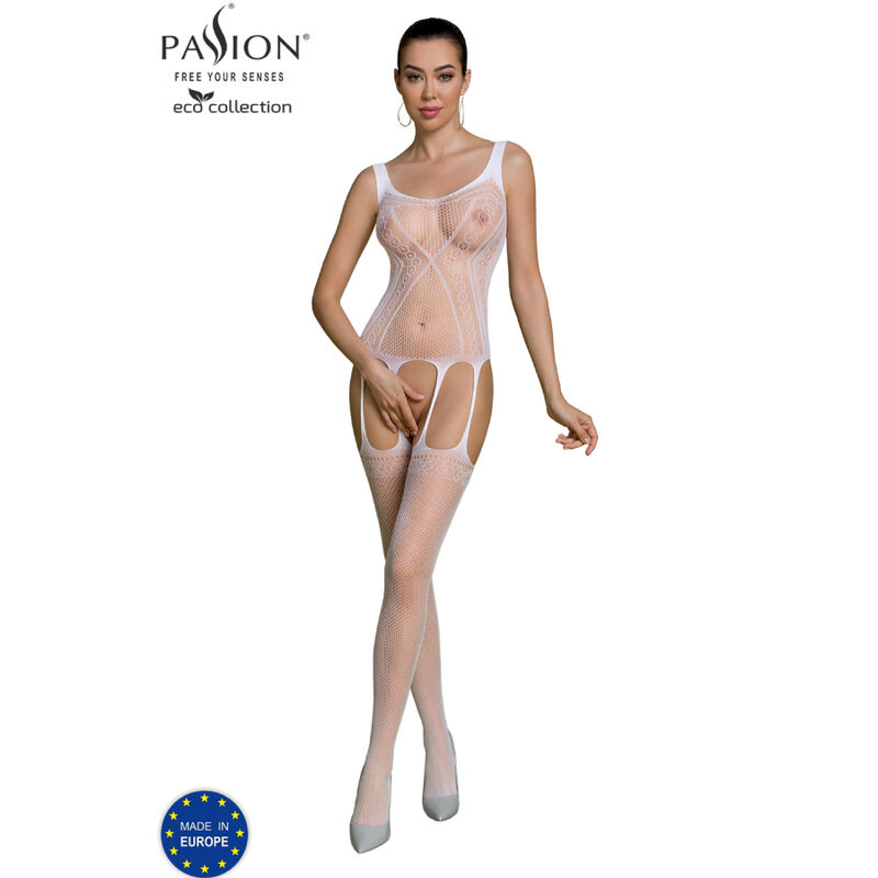 Passion - Eco Collection Bodystocking Eco Bs007 Negro 11 Passion - Eco Collection Bodystocking Eco Bs007 Negro - Imagen 11