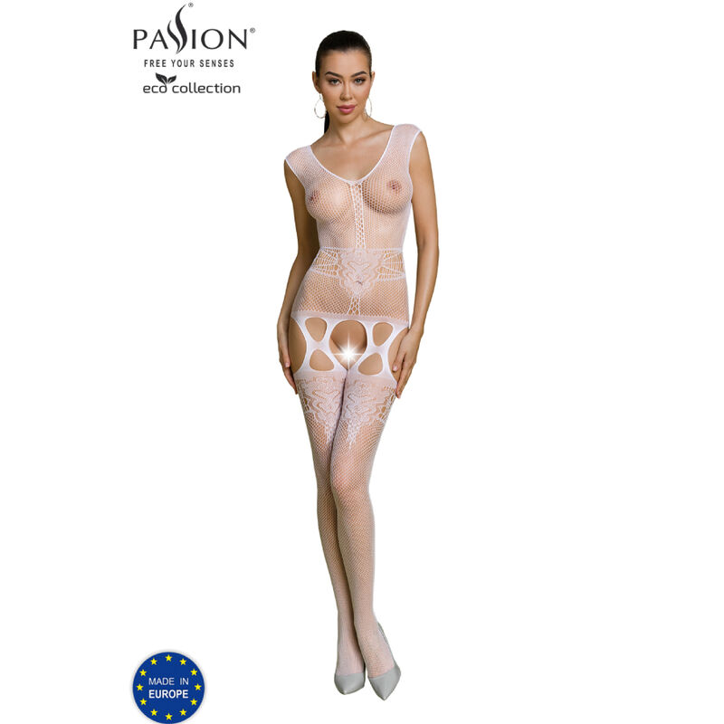 Passion - Eco Collection Bodystocking Eco Bs014 Negro 11 Passion - Eco Collection Bodystocking Eco Bs014 Negro - Imagen 11