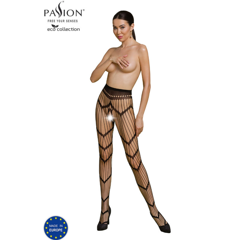 Passion - Eco Collection Bodystocking Eco S006 Negro 1 Passion - Eco Collection Bodystocking Eco S006 Negro