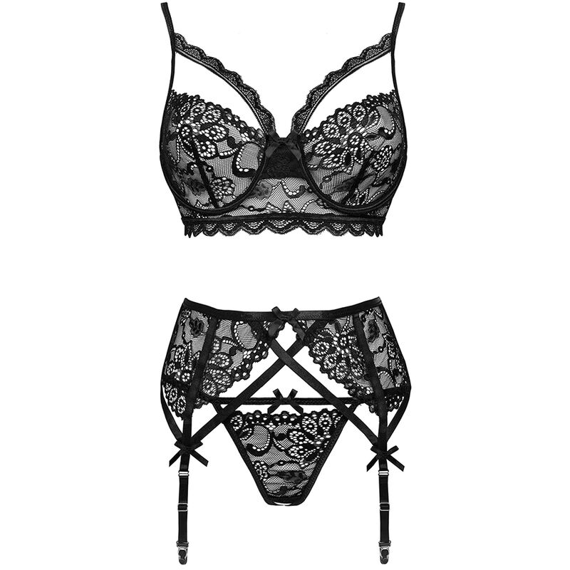 Livco Corsetti Fashion - Moridam Lc 90552 Sujetador + Liguero + Panty Negro 6 Livco Corsetti Fashion - Moridam Lc 90552 Sujetador + Liguero + Panty Negro - Imagen 6
