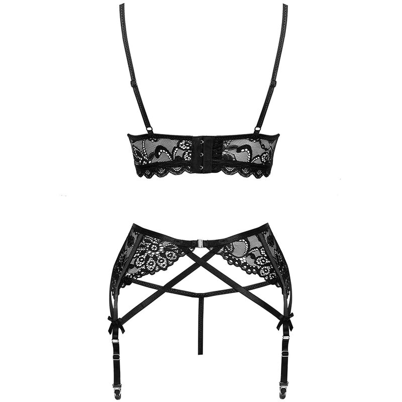 Livco Corsetti Fashion - Moridam Lc 90552 Sujetador + Liguero + Panty Negro 7 Livco Corsetti Fashion - Moridam Lc 90552 Sujetador + Liguero + Panty Negro - Imagen 7