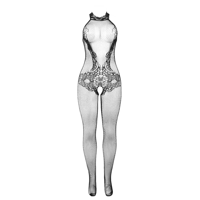 Subblime - 951801 Bodystocking Crotchless De Rejilla Y Encaje Con Cuello Alto Negro 5 Subblime - 951801 Bodystocking Crotchless De Rejilla Y Encaje Con Cuello Alto Negro - Imagen 5