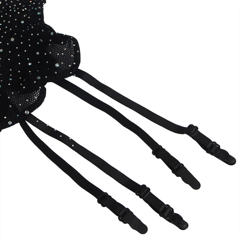 Subblime - 952174 Bodystocking De Rejilla Con Guantes Y Diamantes Negro 7 Subblime - 952174 Bodystocking De Rejilla Con Guantes Y Diamantes Negro - Imagen 7