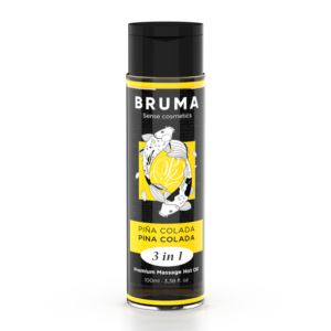 Bruma - Aceite de Masaje Premium Efecto Calor Sabor Piña Colada 3 en 1 - 100 Ml
