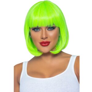 Leg Avenue - Peluca Bob Fluorescente Verde Neon