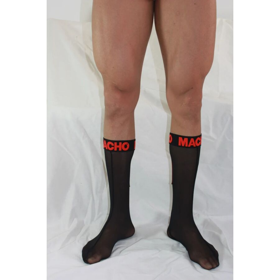 Macho - Calcetines Finos Negro/Rojo 4 Macho - Calcetines Finos Negro/Rojo - Imagen 4