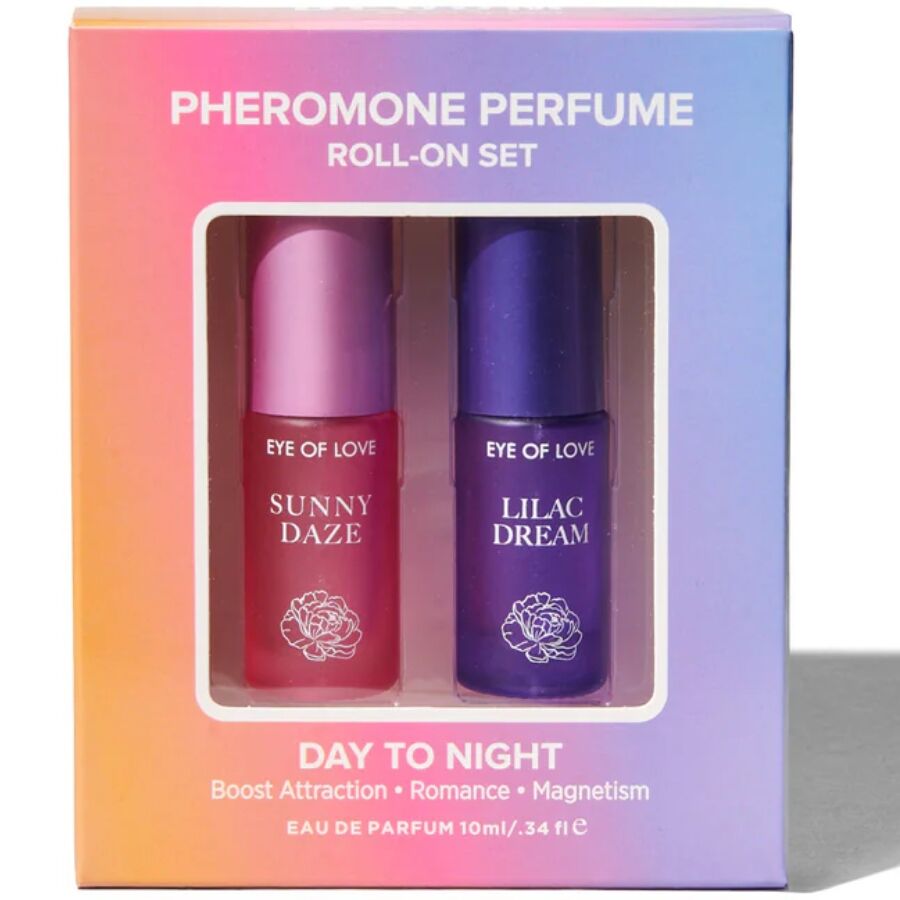 Eye Of Love - Bloom Set De Perfume Roll-On Con Feromonas De Día A Noche 2 X 5 Ml 2 Eye Of Love - Bloom Set De Perfume Roll-On Con Feromonas De Día A Noche 2 X 5 Ml - Imagen 2