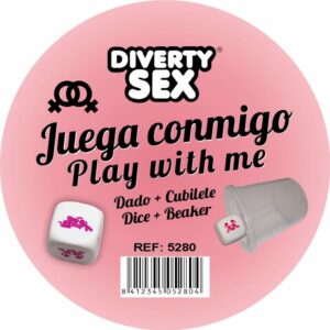 Diablo Picante - Dado Duro Blanco Posturas Chicas con Cubilete