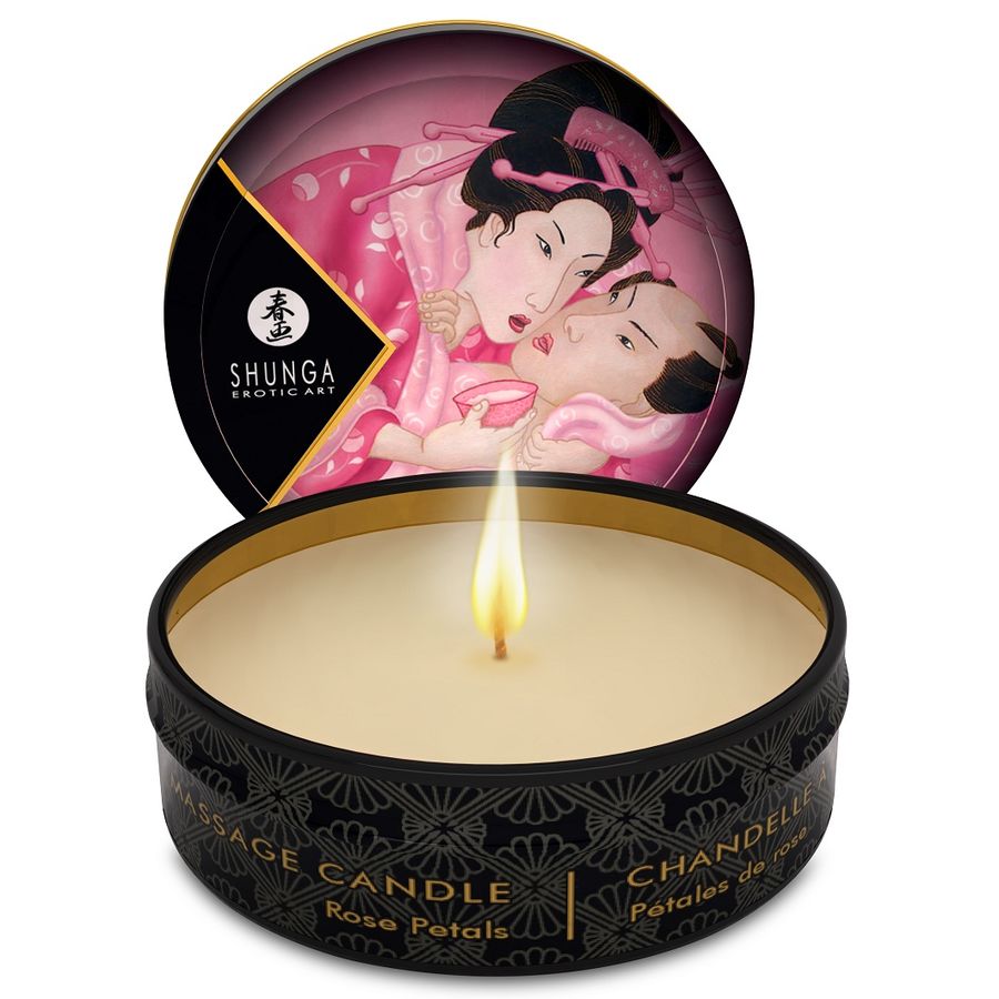 Shunga - Mini Caress By Candelight Vela Masaje Rosas 30 Ml 1 Shunga - Mini Caress By Candelight Vela Masaje Rosas 30 Ml