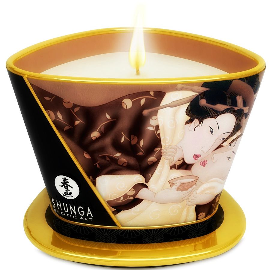Shunga - Mini Caress By Candelight Vela Masaje Chocolate 170 Ml 1 Shunga - Mini Caress By Candelight Vela Masaje Chocolate 170 Ml