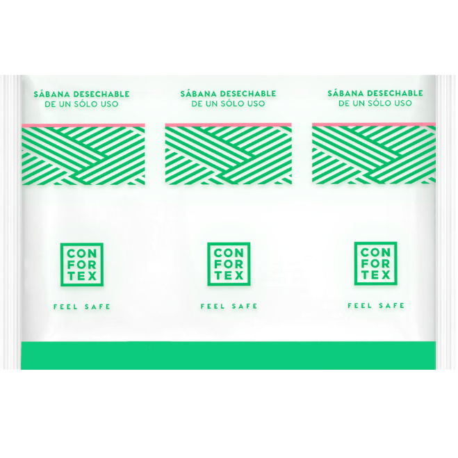 Confortex - Sábanas Higiénicas Desechables En Bolsa Individual 2 Confortex - Sábanas Higiénicas Desechables En Bolsa Individual - Imagen 2