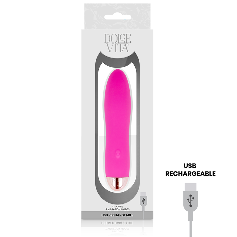 Dolce Vita - Vibrador Recargable Four Rosa 7 Velocidades 3 Dolce Vita - Vibrador Recargable Four Rosa 7 Velocidades - Imagen 3