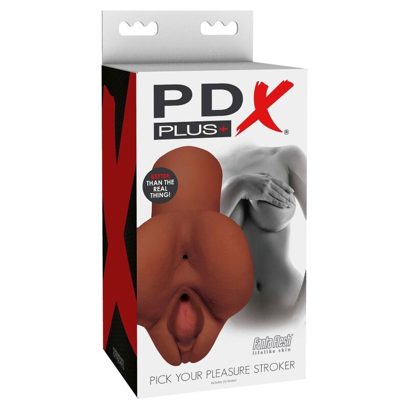 Pdx Plus - Pick Your Pleasure Masturbador Doble Marrón 4 Pdx Plus - Pick Your Pleasure Masturbador Doble Marrón - Imagen 4