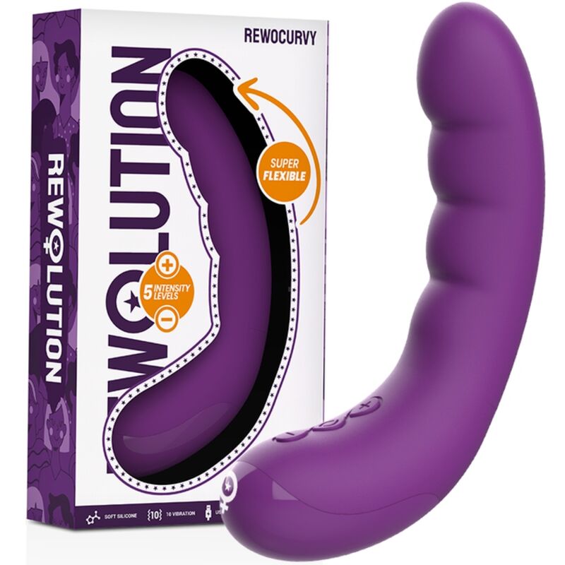 Rewolution - Rewocurvy Vibrador Flexible Recargable 1 Rewolution - Rewocurvy Vibrador Flexible Recargable