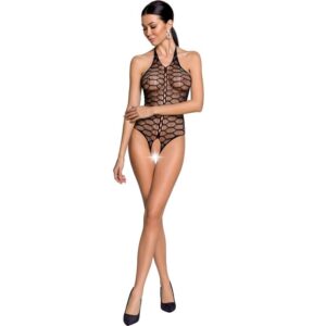 Passion - Woman Bs087 Bodystocking Negro